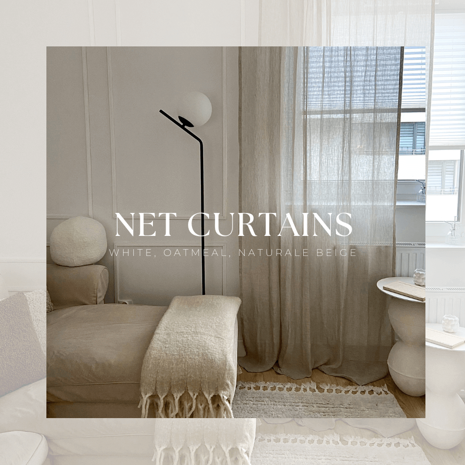 Net linen curtains