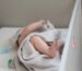 Linen baby blanket